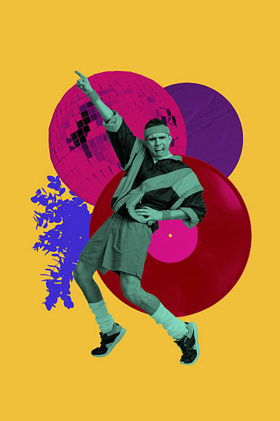 istock 3D collage design composite trend artwork sketch of young man retro suit dance vinyl discoball rest party clubber weekend occasion 2207321469