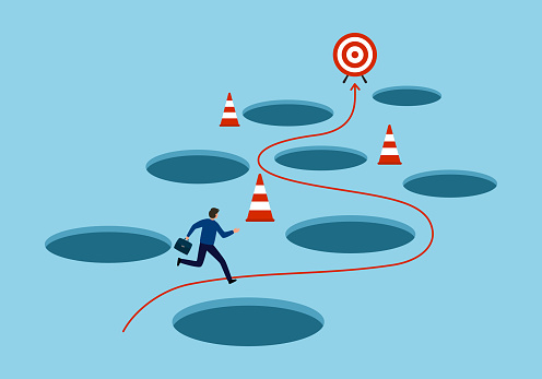 Avoid Pitfalls Planning And Obstacle Avoidance Concept Business Skill ...