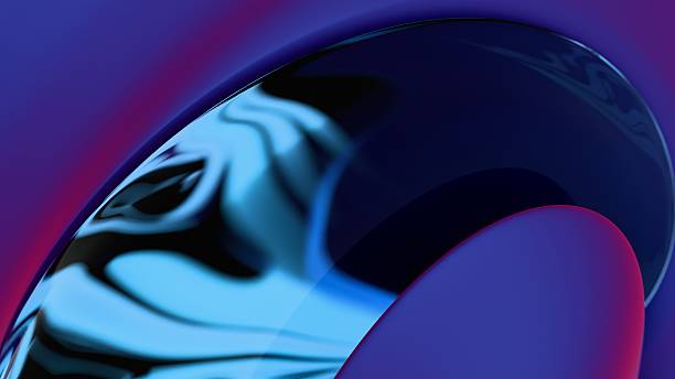 istock A swirling metallic arc in blue and orange gradients, creating fluid reflections and a modern wave pattern that merges illusions and synergy in a futuristic abstract design. 2207324914