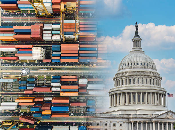 istock Tariffs and their impact on US trade policy in the current economic concept 2207328525