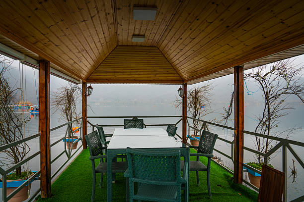 istock Gazebo interior at Nohur Lake 2207330473
