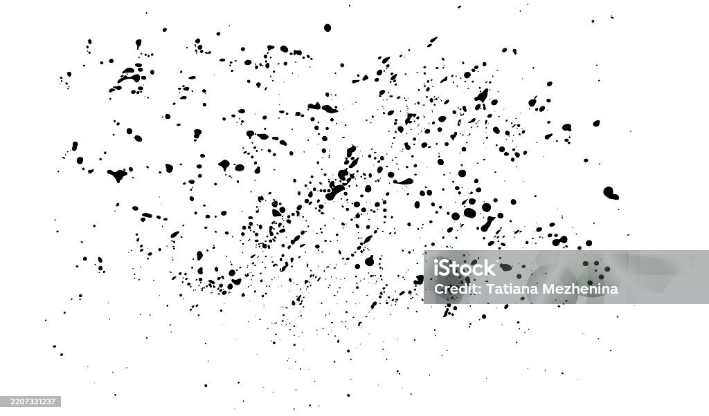Exploding Dot Texture Artistic Noise Texture With Small Spray Black Dots Stock Illustration ...