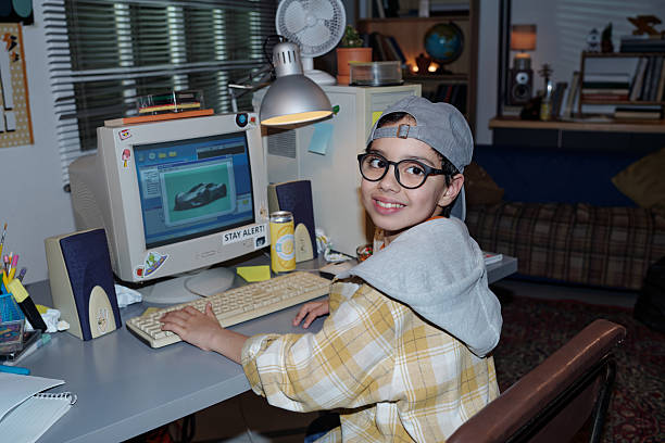 istock Young Woman Working on Computer in a Cozy Room 2207331596