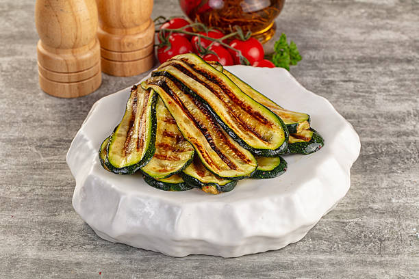 istock Grilled young zucchini for snack 2207334275