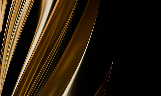 istock Elegant Metallic Folds with Glossy and Reflective Texture 2207340435