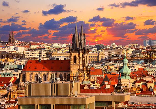 istock City sunset in Prague, Czech Republic 2207342133