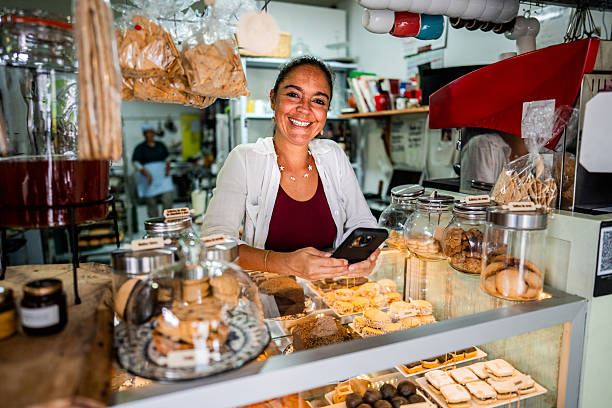 istock Portrait of a mature entrepreneur at bakery 2207353149