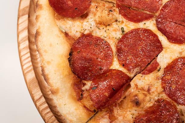 istock Close up of hot pepperoni pizza 2207354307