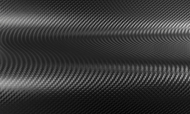 istock Wavy carbon fiber texture background reflecting light 2207354692