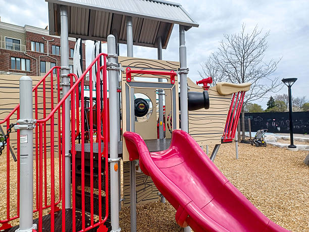 istock Child playground in sunny day 2207354962