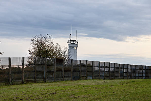 Old, disused border installation on the former GDR border between Hesse and Thuringia near Geisa
