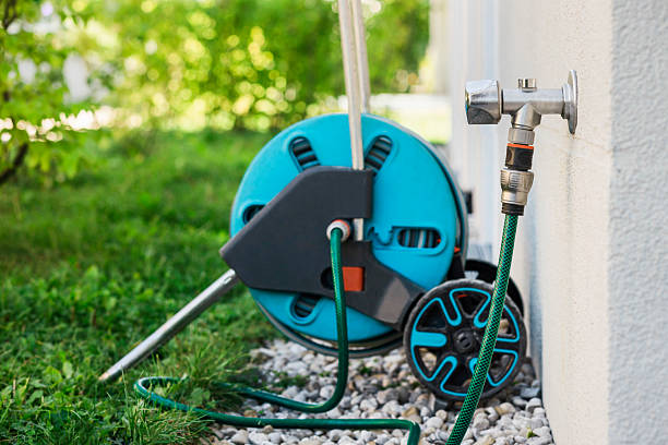 istock Garden Hose Reel Cart 2207365959