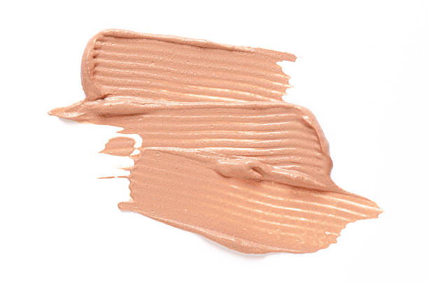 A sample of cosmetic clay for a body or face mask. White background.