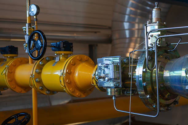 istock Natural gas meter in a power plant 2207377019