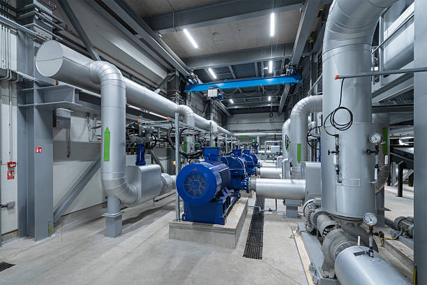 istock Water pumps in a large power plant 2207377022