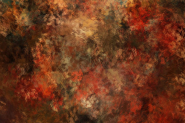 painted background texture in vivid rusty colors