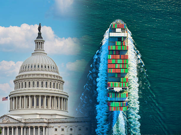 istock Tariffs and their impact on US trade policy in the current economic concept 2207394004