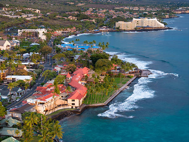 istock Big Island Coastal Town Rainbow View 2207398991