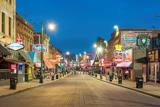 istock Downtown Memphis Tennessee USA Colorful Bars 2207403233