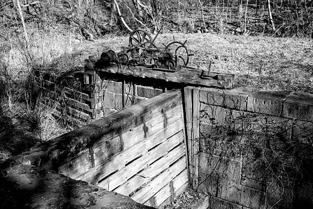 an old wagon aged from years in the winters and summers of alaska