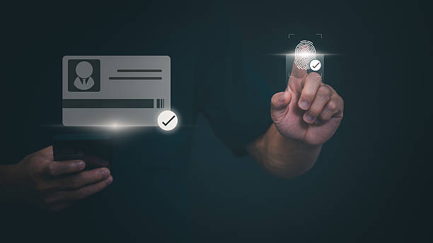 istock Protection and encryption of personal data with network technology to prevent crime, hackers, and online attacks. Technology and information security in everyday life. Authentication. 2207416284