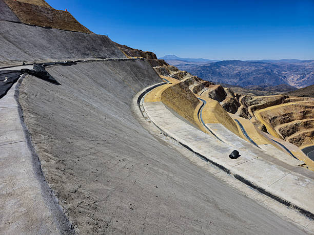 istock Slope stabilization with shotcrete and soil-cement materials in a mine 2207430282
