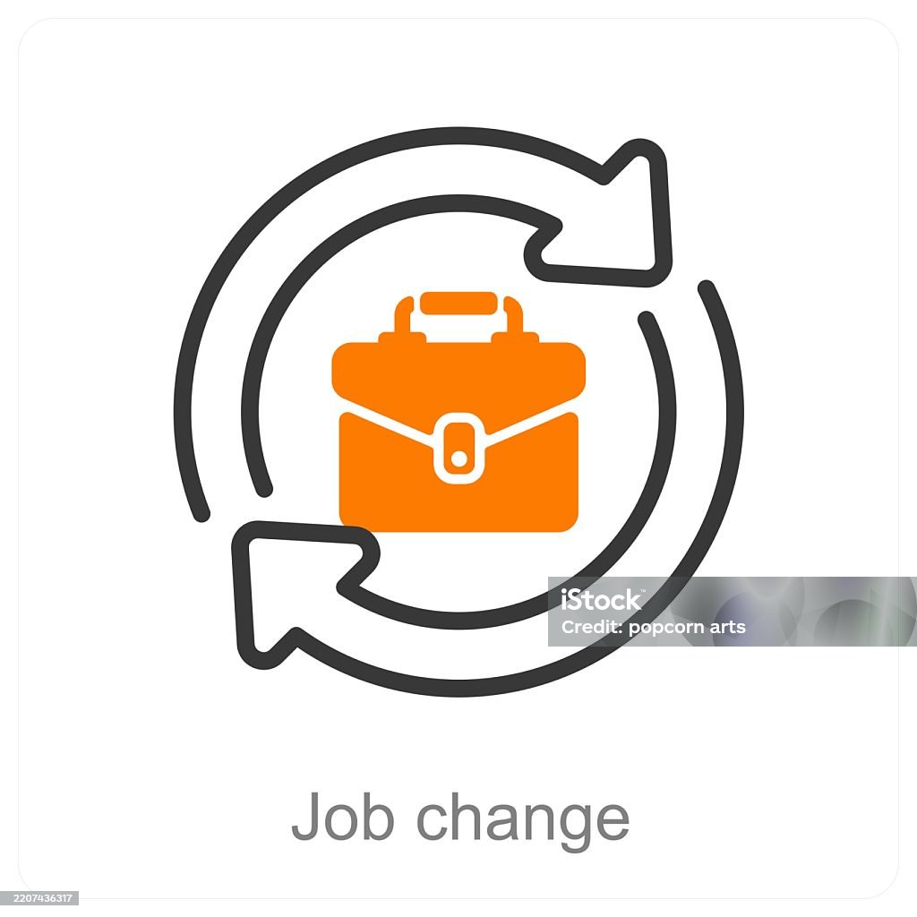 Job Change Sticker Job Change Stock Illustration - Download Image Now - Change, Employment ...