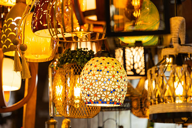 istock Lamps in a market in Chandni Chowk 2207440904