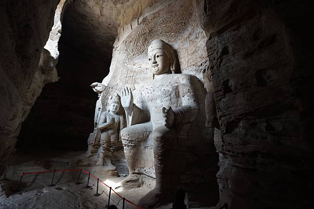 istock Giant Buddha statue in the caves 2207448049