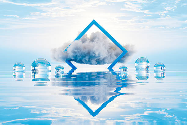 A digitally generated image featuring a blank frame in a soft cloud on sea, set against a dramatic and colorful sky. This surreal and imaginative design evokes a sense of wonder, freedom, and dreamlike escape, making it perfect for fantasy-inspired summer holiday visuals, travel promotions, and creative content.