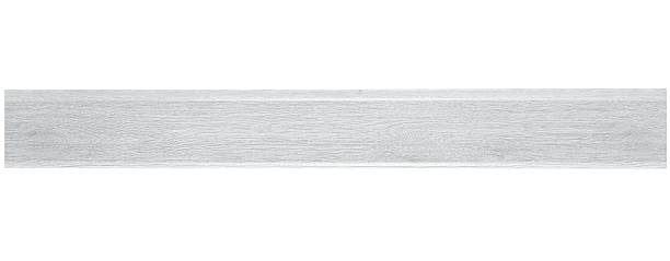 istock Plastic gray baseboard with imitation wood isolated on a white background. 2207452575