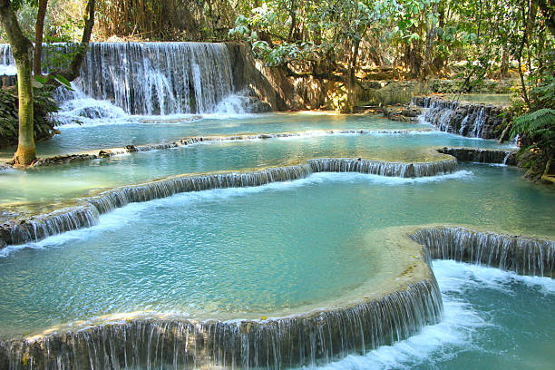istock Beautiful Kuang Si Waterfall in Luang Prabang, Laos 2207453192