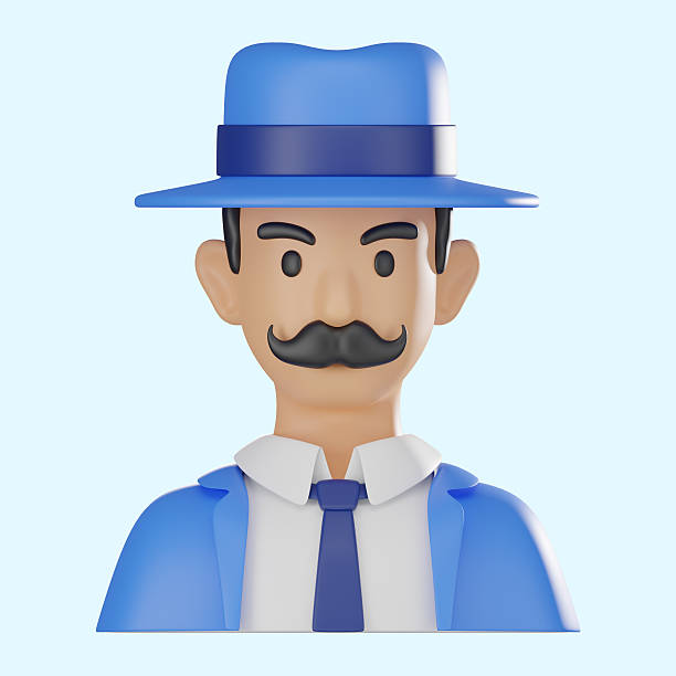 3D illustration of smiling african american man David. 3d rendering people character illustration on white background.Cartoon minimal style.