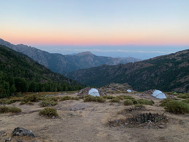 istock Tents in Ortu Di U Piobbu, GR20 2207457281