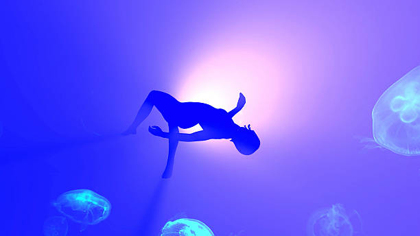 Woman Drowning in the Ocean
