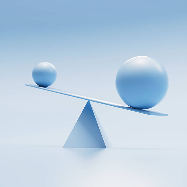 istock Abstract concept clean balance scene glossy with geometric shapes 2207465318