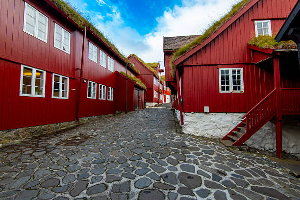 Old Town in Torshavn - Faroe Islands