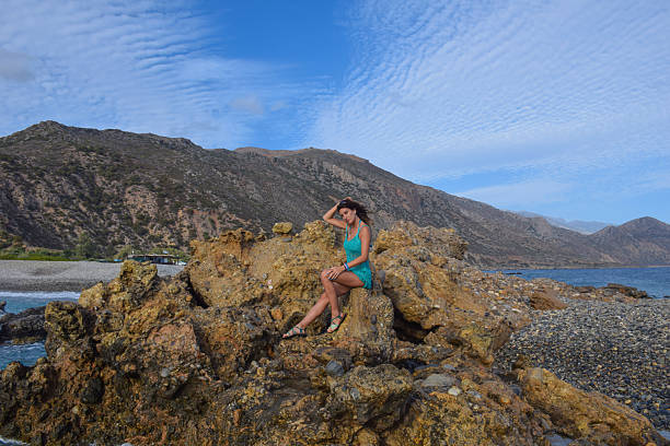 Woman on Gialiskari beach