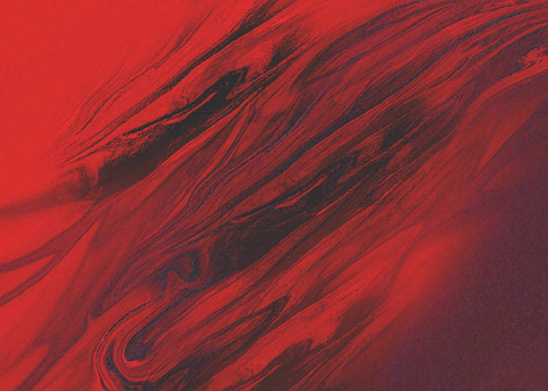 istock Abstract Artistic Red and Black Fluid Art Texture Background Design 2207476251