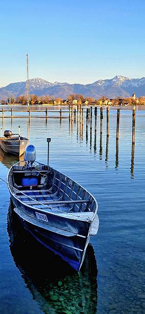 istock boat in Gstadt Chiemsee lake 2207482598