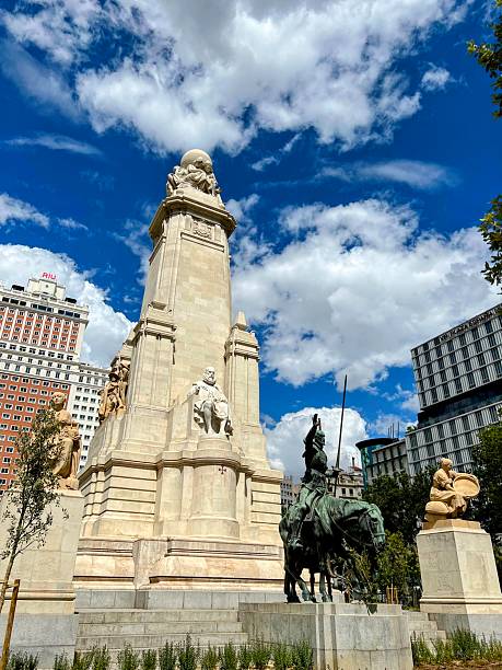 istock Cervantes Monument in Plaza de Espana, Madrid 2207486521