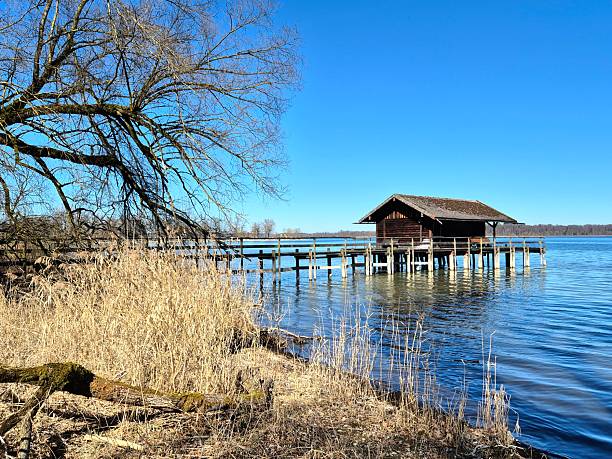 istock Chiemsee lake - old boathouse 2207488520