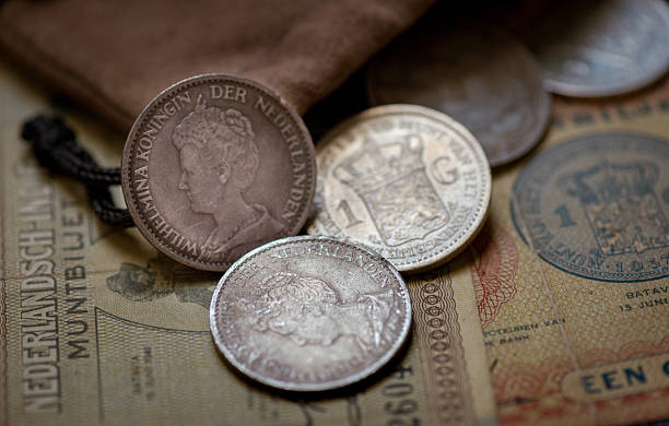 istock Collection of old dutch coins. 2207491661
