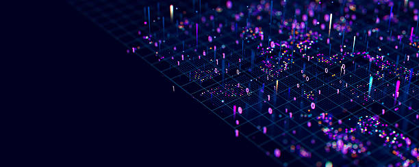istock Macro of quantum computing technology. Digital patterns of big data. Microworld of LLM AI learning process. Nano technology presentation. 2207492546