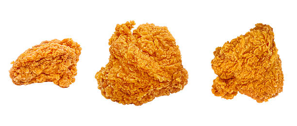 istock Sets of fried chicken chest piece isolated on white background. 2207496339