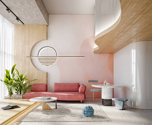 istock 3d render elegant home interior living room dining space 2207498725