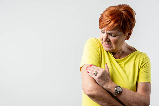 istock Women scratch the itch with hand 2207501893