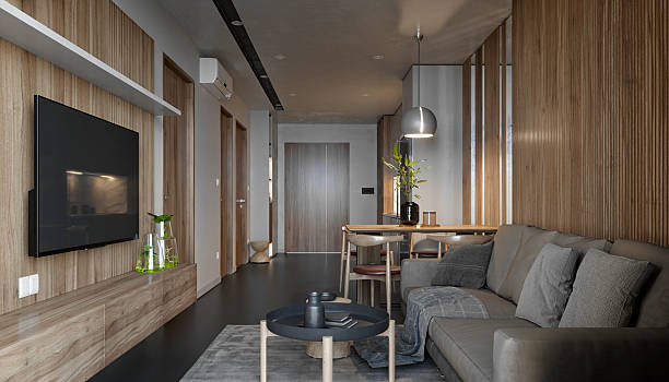 istock 3d render elegant modern living room 2207503956