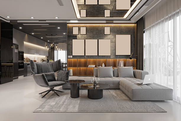 istock 3d render elegant modern living room 2207504089