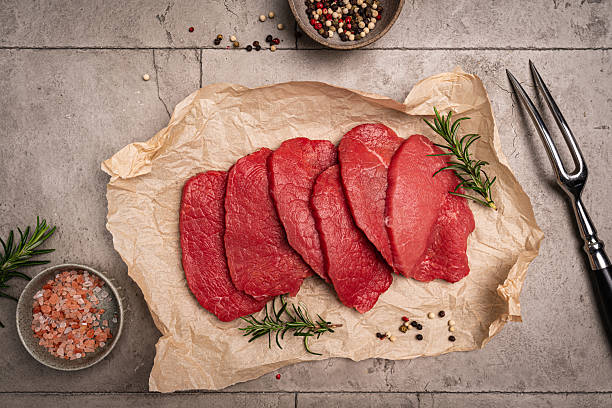 istock Raw sliced beef or lamb tenderloin meat 2207508243
